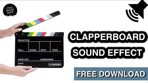 clapperboard sound effect free download