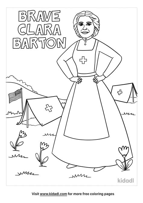 Clara Barton Coloring Pages   Clara Barton Teacher Nurse Leader Teacher Created - Clara Barton Coloring Pages