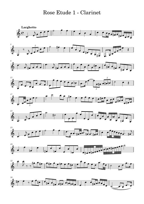 Clarinet Etudes