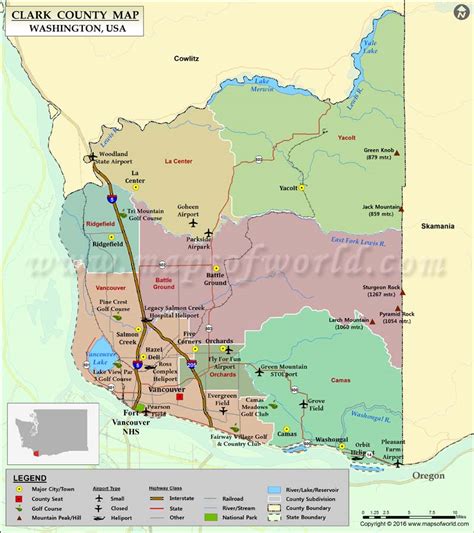 clark county washington map