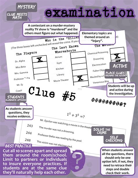 Clark Creative Education Whodunnit Answer Key Science