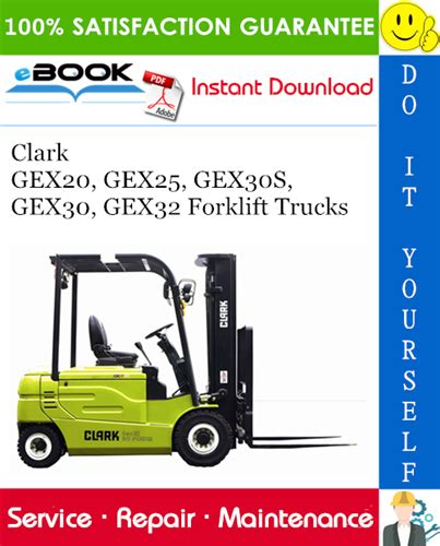 Clark Gex20 Gex25 Gex30s Gex30 Gex32 Forklift Truck Workshop Service Repair Manual 1 Download