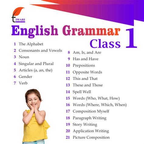 Class 1 English Grammar Book Updated For Session English Grammar For Grade 1 - English Grammar For Grade 1