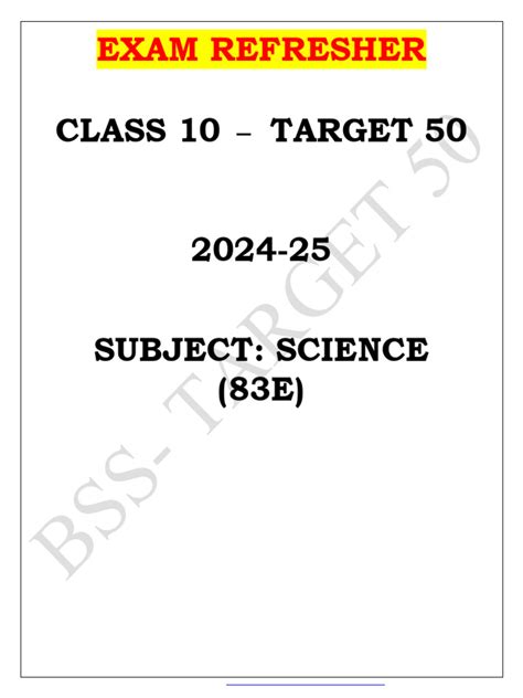 class 10 chemistry refresher s chand
