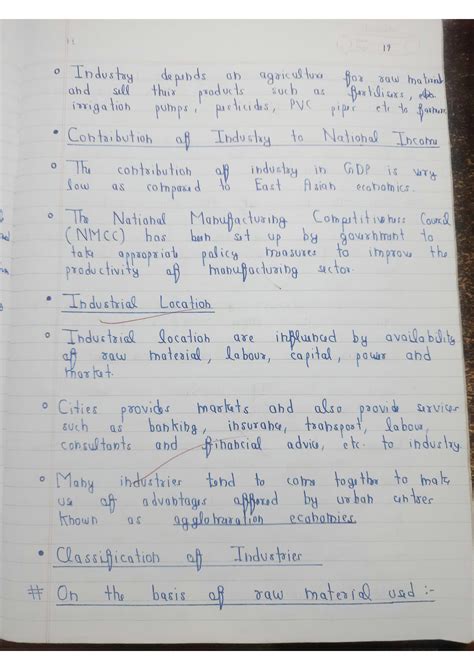 Class 10 Geography Ch 6 Notes