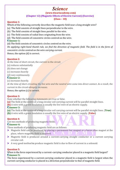 Class 10 Science Chapter 12 Notes