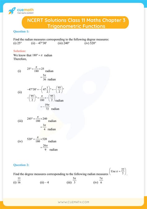 Class 11 Maths Ncert Supplementary Material Solutions