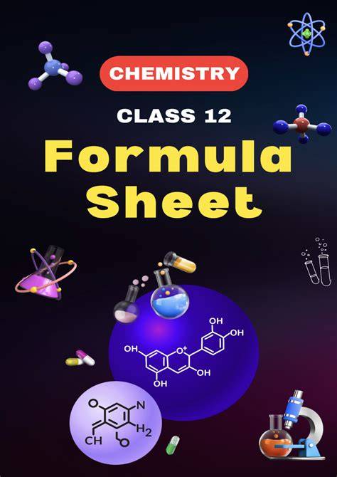 class 12 chemistry formula
