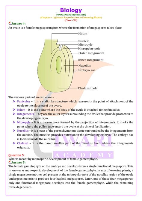 Class 12th Biology Chapter 1 Notes