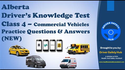 Class 4 Knowledge Test Alberta