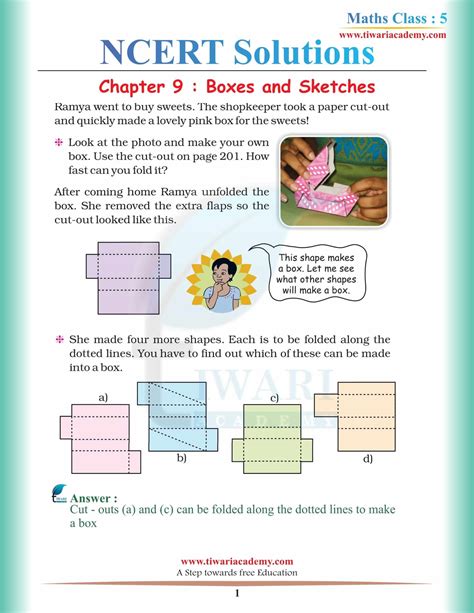 Class 5 Maths Lesson 9 Boxes And Sketches 5th Standard Fill In The Blanks - 5th Standard Fill In The Blanks