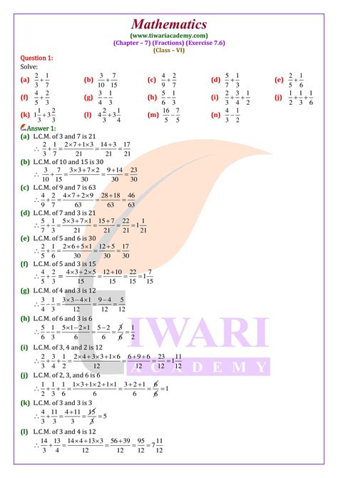 Class 6 Math Solution For Bangladesh Free Ebook