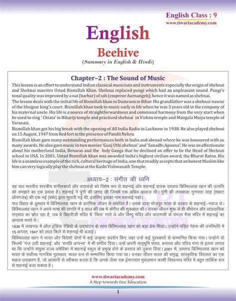 Class 9 Beehive Chapter 2 Question Answer