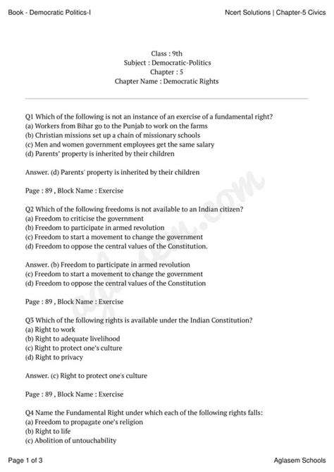 Class 9 Civics Ch 5 Notes