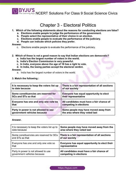 Class 9 Civics Chapter 3 Notes