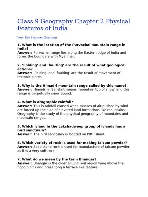 Class 9 Geography Chapter 2 Notes