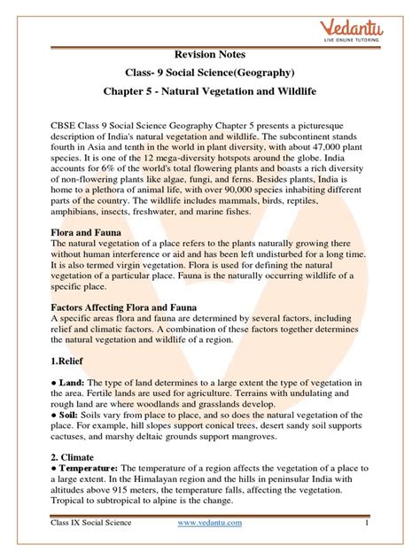 Class 9 Geography Chapter 5 Notes