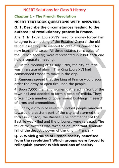 Class 9 History Chapter 1 Mcq