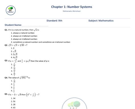 Class 9 Number System Extra Questions