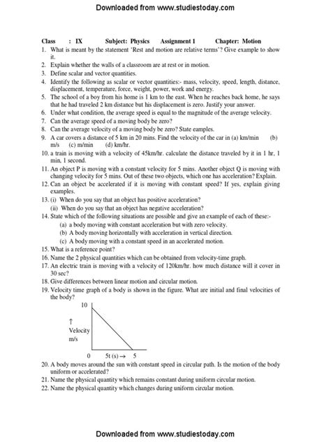 Class 9 Physics Worksheet Lovely Public School Chemistry Unit 9 Worksheet 2 - Chemistry Unit 9 Worksheet 2