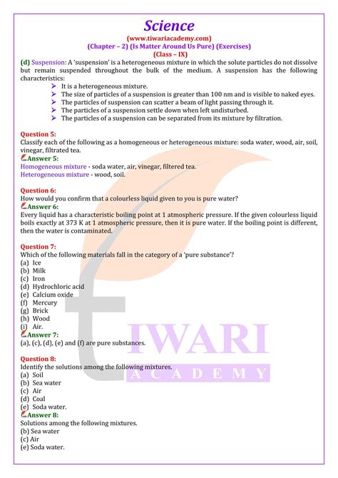 Class 9 Science Chapter 2 Notes Pdf Download