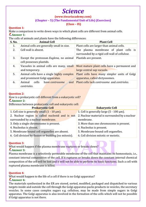 Class 9 Science Chapter 5 Notes
