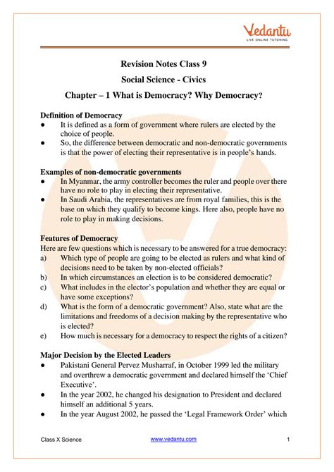 Class 9th Civics Chapter 1 Notes