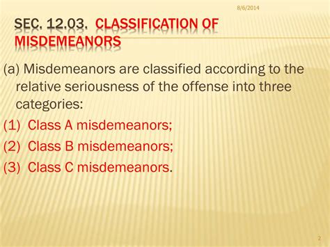 class a misdemeanor texas