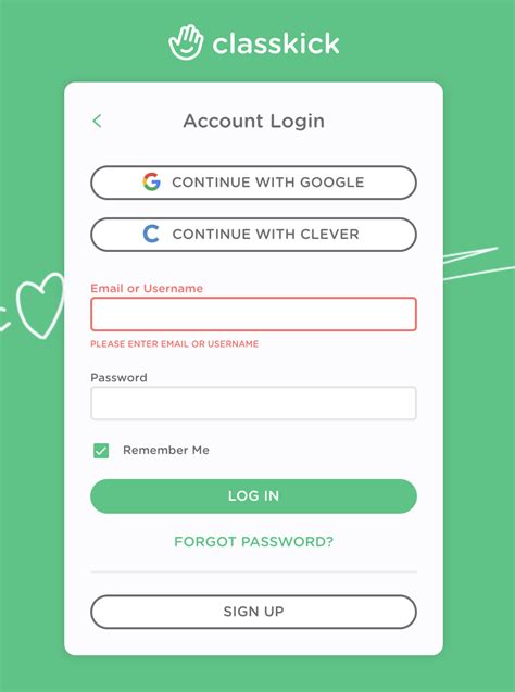 Class Kick Login
