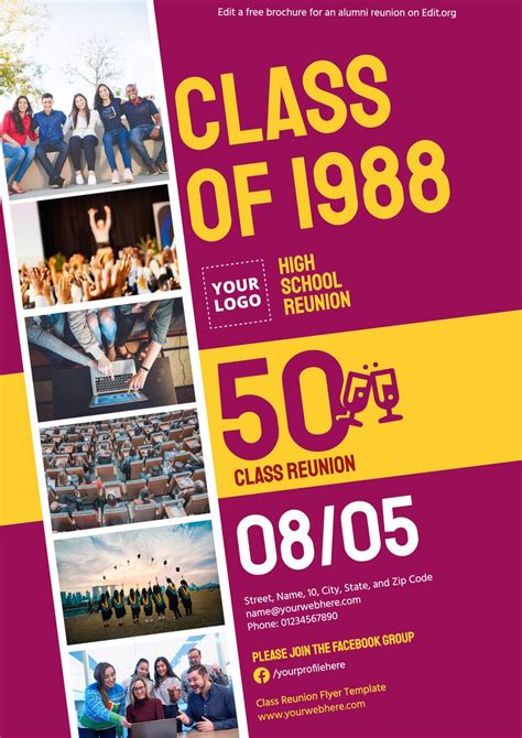 Class Reunion Invitation Template