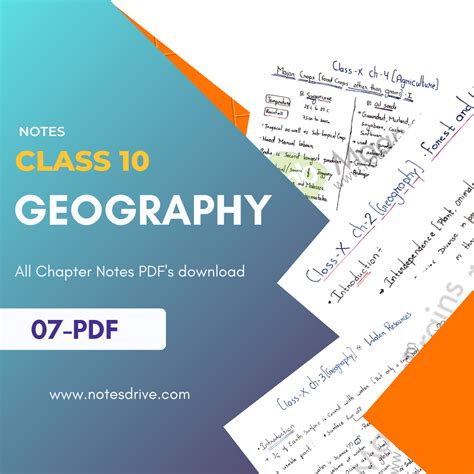 Read Class 10 Sst Geography Chapter Wise Notes 