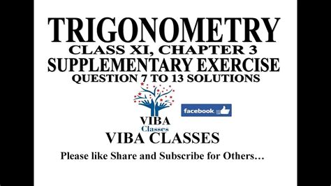 Read Online Class Xi Ncert Trigonometry Supplementary 