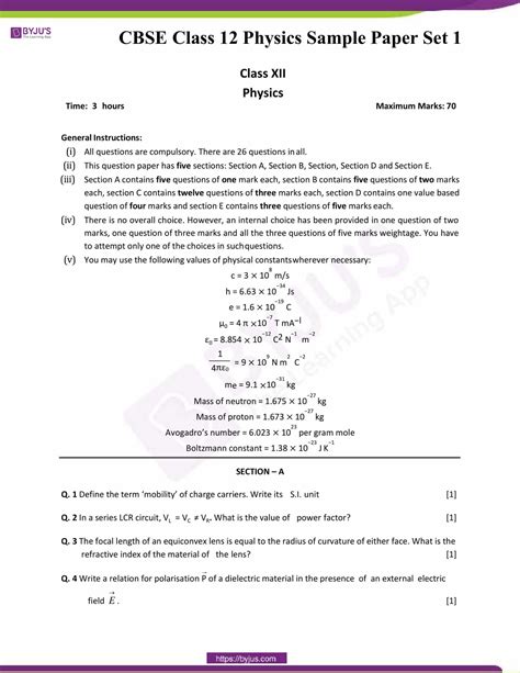 Full Download Class Xii Physics Practice Papers 