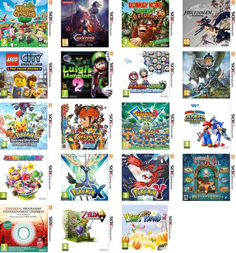 Classement Jeux 3ds   Catalogue Nintendo 3ds Liste De 821 Jeux Vidéo - Classement Jeux 3ds