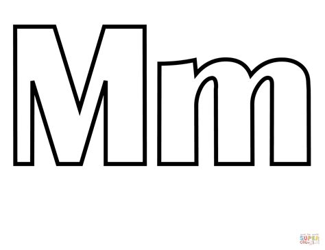 Classic Letter M Coloring Page Free Printable Coloring Letter M Coloring Pages - Letter M Coloring Pages