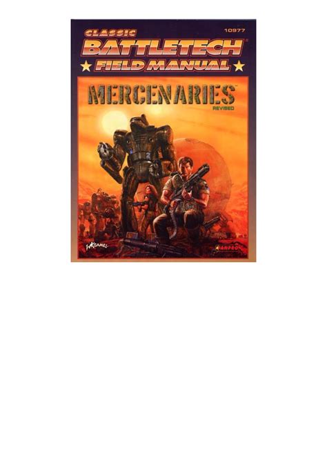 Full Download Classic Battletech Field Manual Mercenaries Fpr10977 