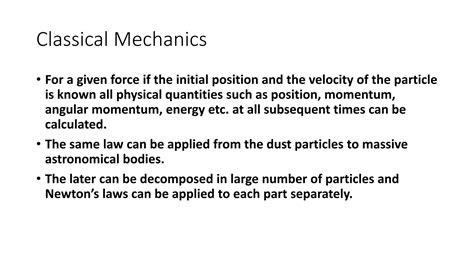 Classical Mechanics