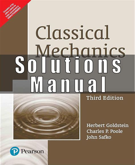 Classical Mechanics Goldstein Solutions