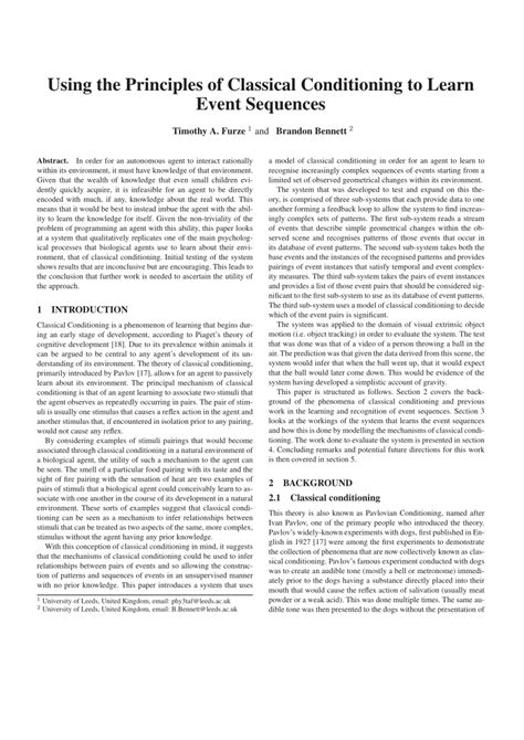 Full Download Classical Conditioning Research Paper 