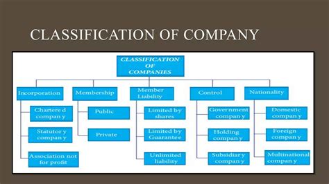 Classification Of Companies