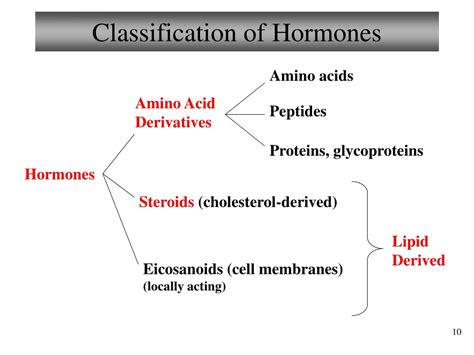 Classification Of Hormones