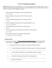 classifying amendments answers