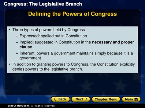 Classifying The Powers Of Congress Answers Bunkerore