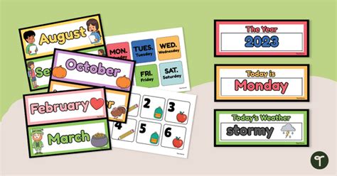 Classroom Calendar Bulletin Board Teach Starter Calendar Activities For Elementary Students - Calendar Activities For Elementary Students