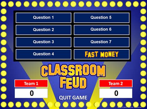 Classroom Feud Powerpoint Template