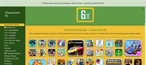 Classroom Games Unblocked