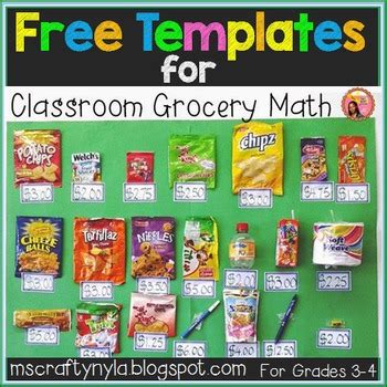 Classroom Grocery Math Nyla X27 S Crafty Teaching Grocery Math - Grocery Math