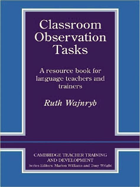 Classroom Observation Tasks