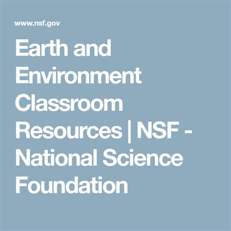 Classroom Resources Nsf National Science Foundation Resources Science - Resources Science