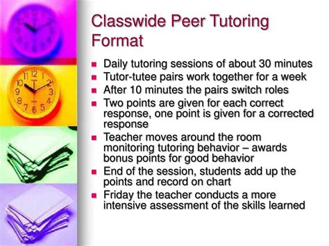 Classwide Peer Tutoring At Work Teachingld